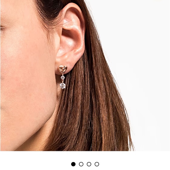 Swarovski life long heart drop earrings - Picture 5 of 5